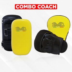 combo coach microfibra guantes focos thaipads