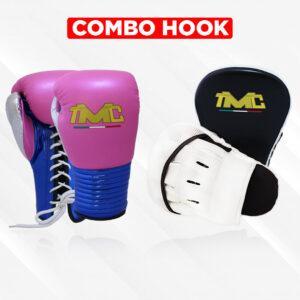 combo hook guantes de boxeo y guantes focos