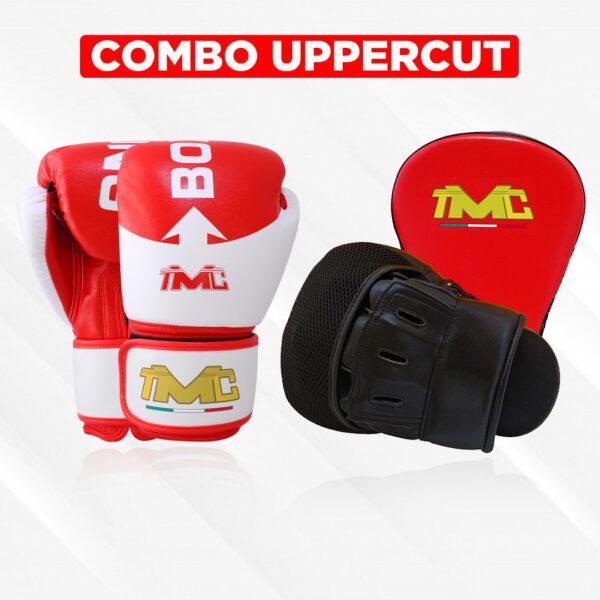 combo uppercut guantes de boxeo y guantes focos